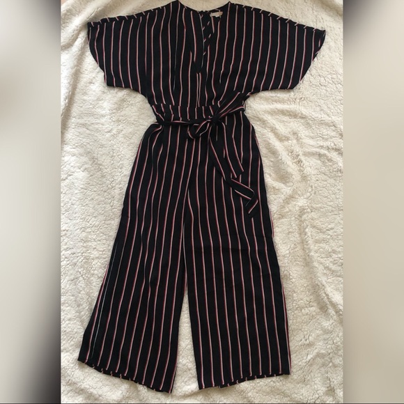 Gianni Bini Nicole Jumpsuit - Black, Red, White - Picture 2 of 9